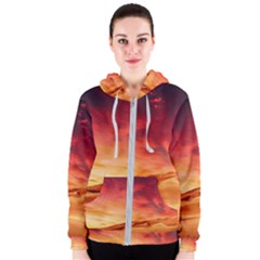 Desert Sand Dune Landscape Nature Women s Zipper Hoodie by Celenk