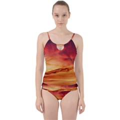 Desert Sand Dune Landscape Nature Cut Out Top Tankini Set by Celenk