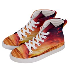 Desert Sand Dune Landscape Nature Men s Hi-top Skate Sneakers