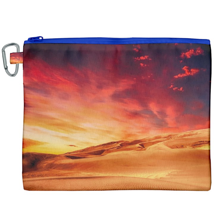 Desert Sand Dune Landscape Nature Canvas Cosmetic Bag (XXXL)