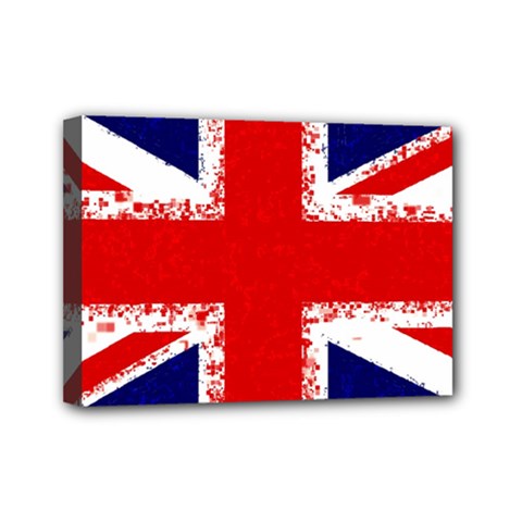 Union Jack London Flag Uk Mini Canvas 7  X 5  by Celenk