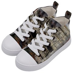 Castle Ruin Attack Destruction Kid s Mid-top Canvas Sneakers by Celenk