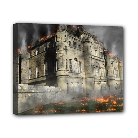 Castle Ruin Attack Destruction Canvas 10  X 8  by Celenk