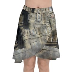 Castle Ruin Attack Destruction Chiffon Wrap