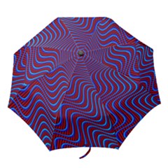 Wave Pattern Background Curves Folding Umbrellas by Celenk