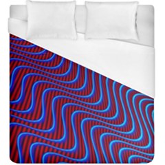 Wave Pattern Background Curves Duvet Cover (king Size) by Celenk