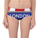 London England Mid-Waist Bikini Bottoms View1