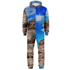 Mountain Canyon Landscape Nature Hooded Jumpsuit (men)  by Celenk