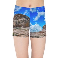 Mountain Canyon Landscape Nature Kids Sports Shorts by Celenk