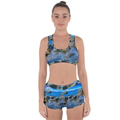 Shoreline Sea Coast Beach Ocean Racerback Boyleg Bikini Set by Celenk