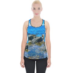 Shoreline Sea Coast Beach Ocean Piece Up Tank Top by Celenk