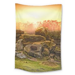 Rocks Outcrop Landscape Formation Large Tapestry by Celenk