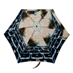 Ransomware Cyber Crime Security Mini Folding Umbrellas by Celenk