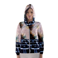 Ransomware Cyber Crime Security Hooded Wind Breaker (women)