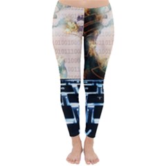 Ransomware Cyber Crime Security Classic Winter Leggings by Celenk