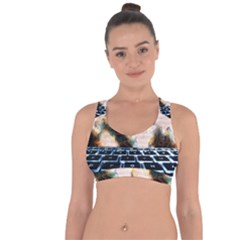 Ransomware Cyber Crime Security Cross String Back Sports Bra by Celenk