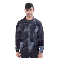 Backdrop Pattern Surface Texture Wind Breaker (Men)