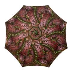 Fractal Symmetry Math Visualization Golf Umbrellas by Celenk