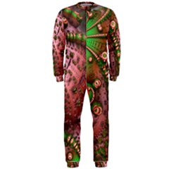 Fractal Symmetry Math Visualization Onepiece Jumpsuit (men)  by Celenk