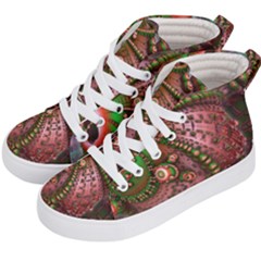 Fractal Symmetry Math Visualization Kid s Hi-top Skate Sneakers by Celenk