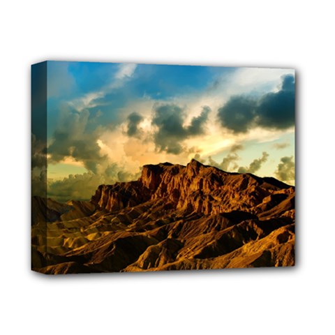 Mountain Sky Landscape Nature Deluxe Canvas 14  X 11  by Celenk