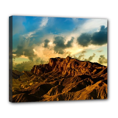 Mountain Sky Landscape Nature Deluxe Canvas 24  X 20   by Celenk