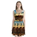 Mountain Sky Landscape Nature Split Back Mini Dress  View1