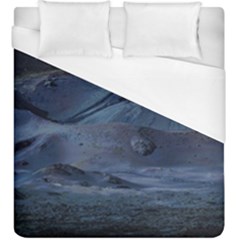 Landscape Night Lunar Sky Scene Duvet Cover (king Size) by Celenk