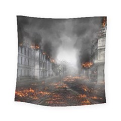 Armageddon Destruction Apocalypse Square Tapestry (small) by Celenk