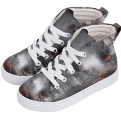 Armageddon Destruction Apocalypse Kid s Hi-top Skate Sneakers by Celenk