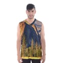 Mountains Landscape Rock Forest Men s Basketball Tank Top View1