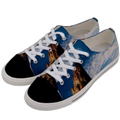 Mountain Desert Landscape Nature Women s Low Top Canvas Sneakers by Celenk