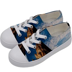 Mountain Desert Landscape Nature Kids  Low Top Canvas Sneakers by Celenk