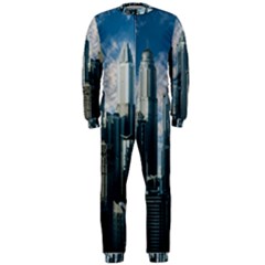 Skyscraper Cityline Urban Skyline Onepiece Jumpsuit (men)  by Celenk