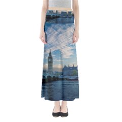 London Westminster Landmark England Full Length Maxi Skirt by Celenk