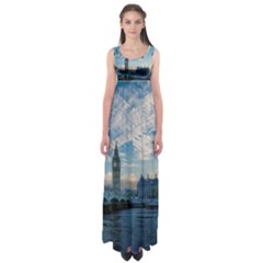 London Westminster Landmark England Empire Waist Maxi Dress by Celenk