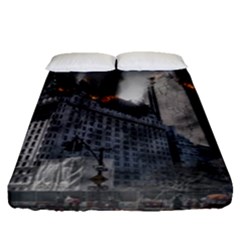 Apocalypse War Armageddon Fitted Sheet (queen Size) by Celenk