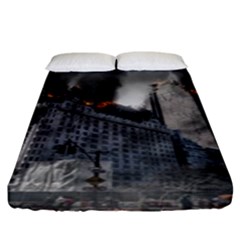 Apocalypse War Armageddon Fitted Sheet (king Size) by Celenk