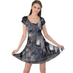 Apocalypse War Armageddon Cap Sleeve Dress by Celenk