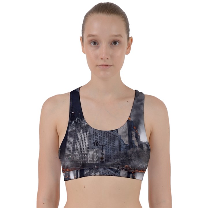 Apocalypse War Armageddon Back Weave Sports Bra