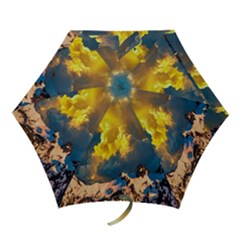 Mountains Clouds Landscape Scenic Mini Folding Umbrellas by Celenk