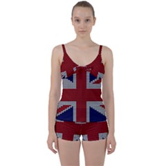 Union Jack Flag British Flag Tie Front Two Piece Tankini by Celenk