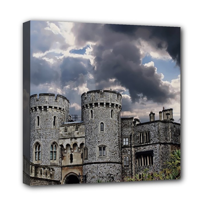 Castle Building Architecture Mini Canvas 8  x 8 