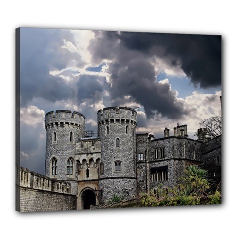 Castle Building Architecture Canvas 24  X 20 