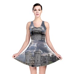 Castle Building Architecture Reversible Skater Dress by Celenk