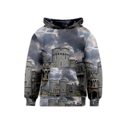 Castle Building Architecture Kids  Pullover Hoodie by Celenk