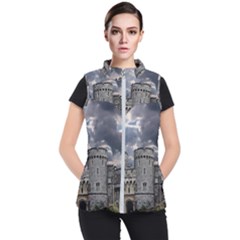 Castle Building Architecture Women s Puffer Vest