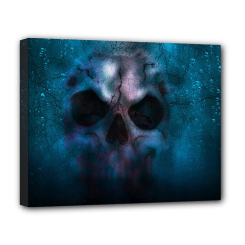 Skull Horror Halloween Death Dead Deluxe Canvas 20  X 16   by Celenk