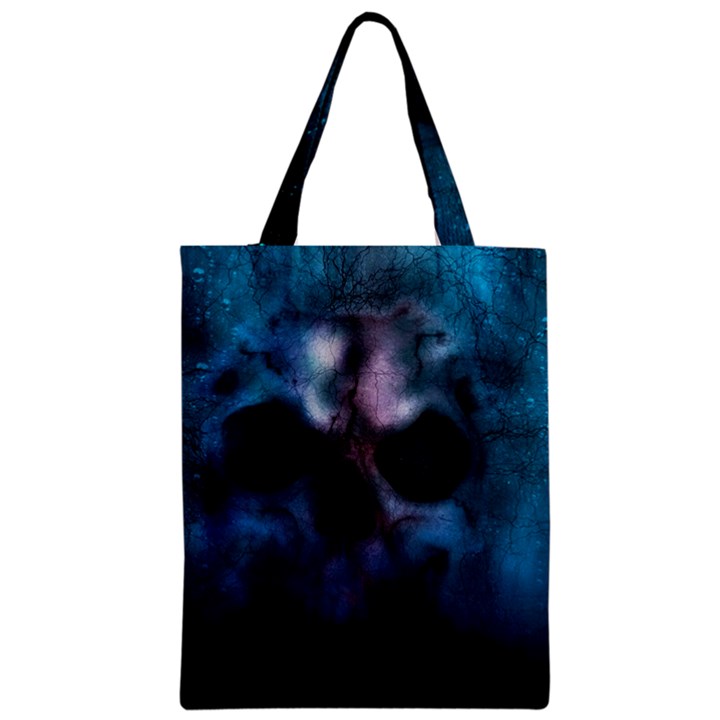 Skull Horror Halloween Death Dead Zipper Classic Tote Bag