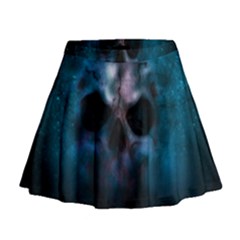 Skull Horror Halloween Death Dead Mini Flare Skirt by Celenk